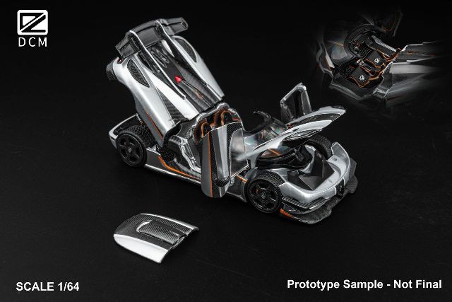 予約 DCM 1/64 ケーニグセグ One:1 フル開閉 silver, Boost Gear