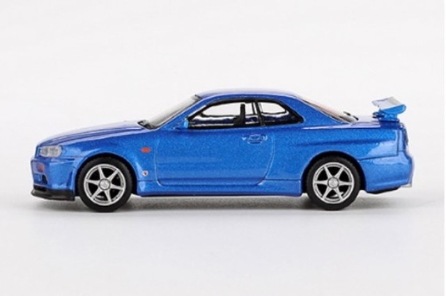  MGT00759-R TSM MINI-GT 1/64  Nissan 饤 GT-R R34 Vڥå ٥ɥ֥롼 (ϥɥ) 