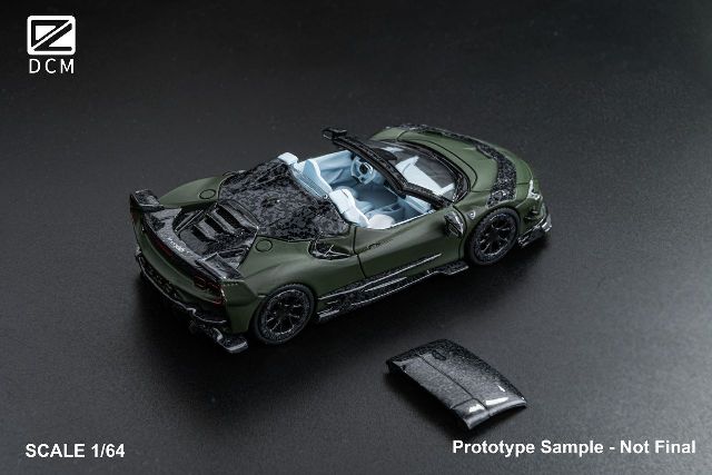新品 DCM 1/64 マンソリー Mansory SF90 F9XX Military green/Tiffany