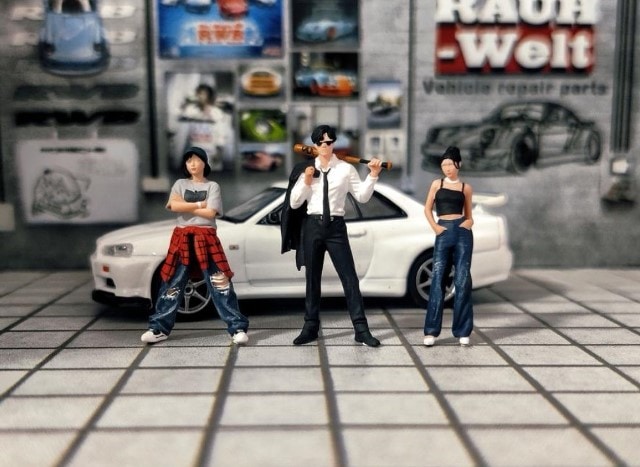 予約 LK2025072315 Lucky Studio 1/64 Suit Thug Brother and Sister