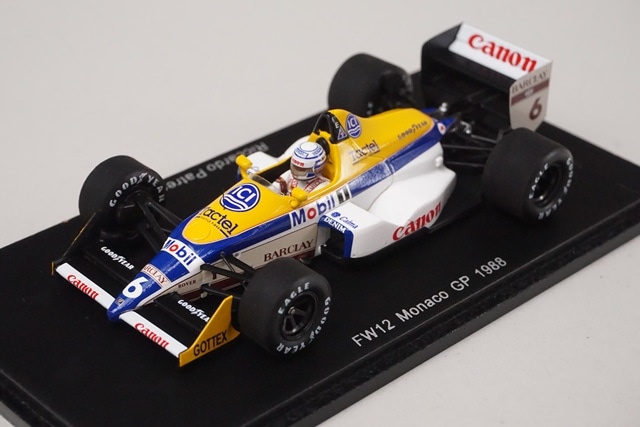 1/43 スパーク S4028 FW12 F1 モナコ Monaco GP 1988 #6 R. パトレーゼ
