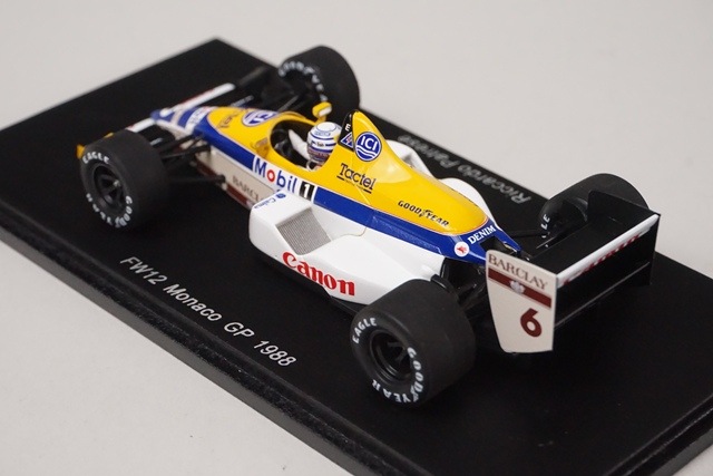 1/43 スパーク S4028 FW12 F1 モナコ Monaco GP 1988 #6 R. パトレーゼ