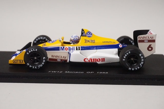 スパーク 1/43 ウィリアムズ FW12 パトレーゼ 1988 1/43 スパーク S4028 FW12 F1 モナコ Monaco GP 1988 #6 R. パトレーゼ