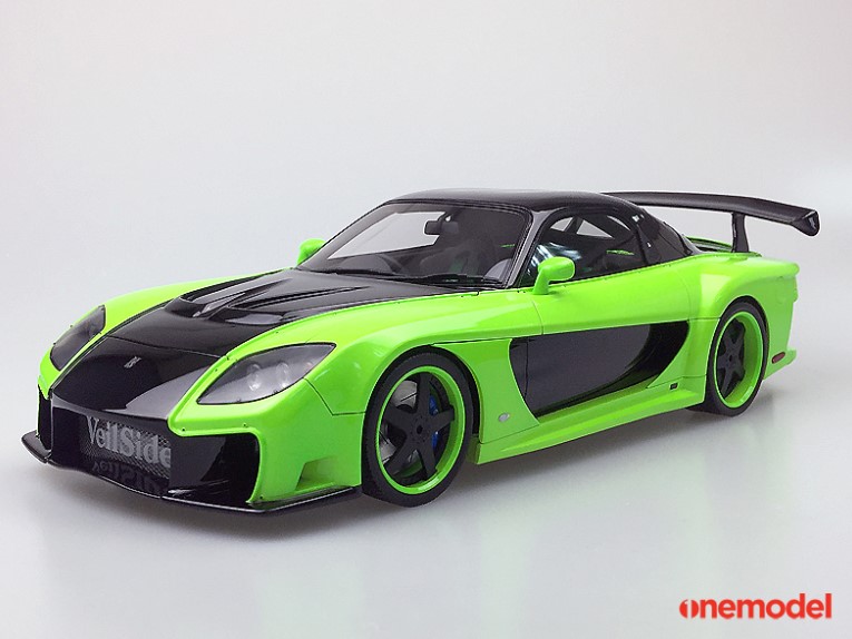 新品17A19-28 onemodel 1/18 Veilside RX7 グリーン, Boost Gear
