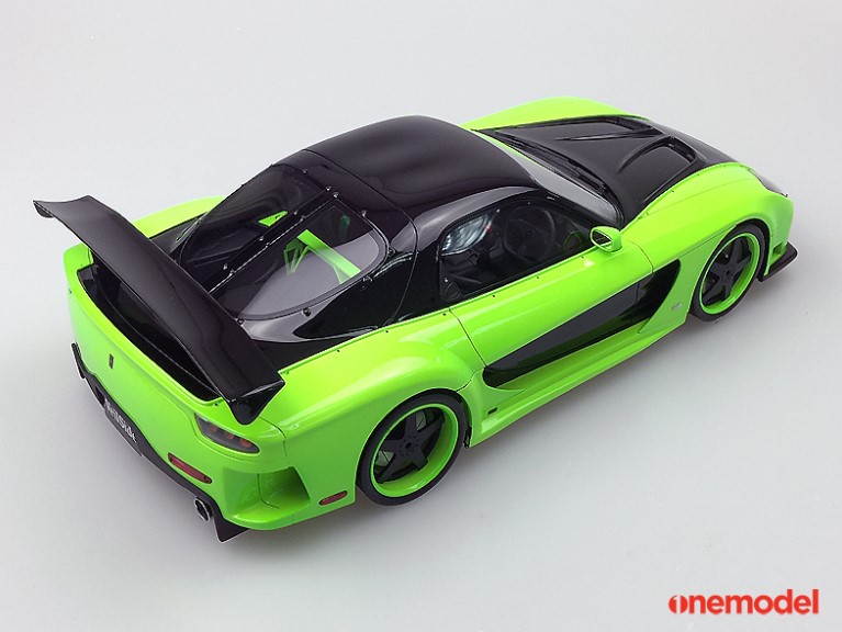 新品17A19-28 onemodel 1/18 Veilside RX7 グリーン, Boost Gear