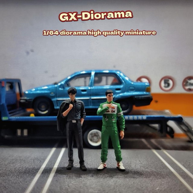 新品 GX2025121905 GX-DIORAMA 1/64 レーシングスーツ スーツ 男 2体