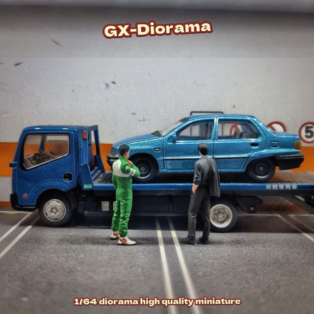 新品 GX2025121905 GX-DIORAMA 1/64 レーシングスーツ スーツ 男 2体