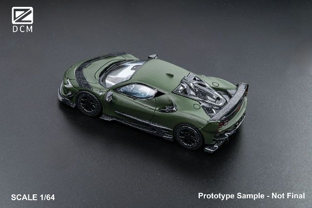 予約 DCM 1/64 マンソリー Mansory SF90 F9XX Military green