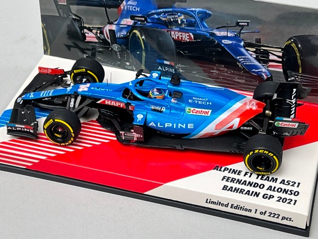 1/43 �ߥ˥����ץ� 447210114 �ѥɥå����� ����ԡ��� F1������ A521 �С��졼��GP 2021 #14 F.������