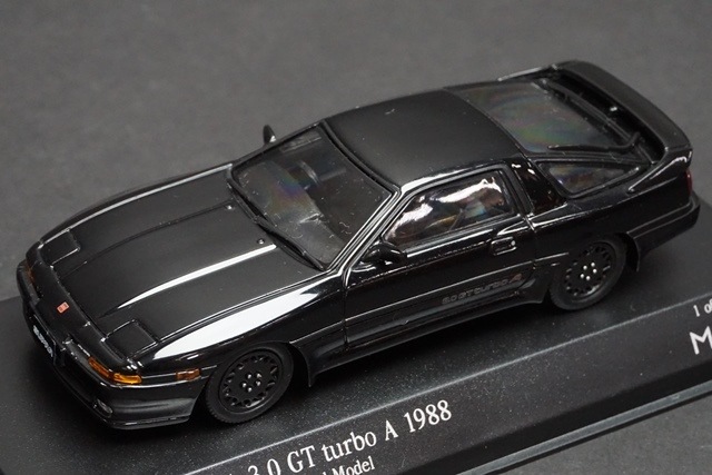 1/43 京商 03708A トヨタ スープラ 3.0 GT ターボ A 1988 ブラック 京