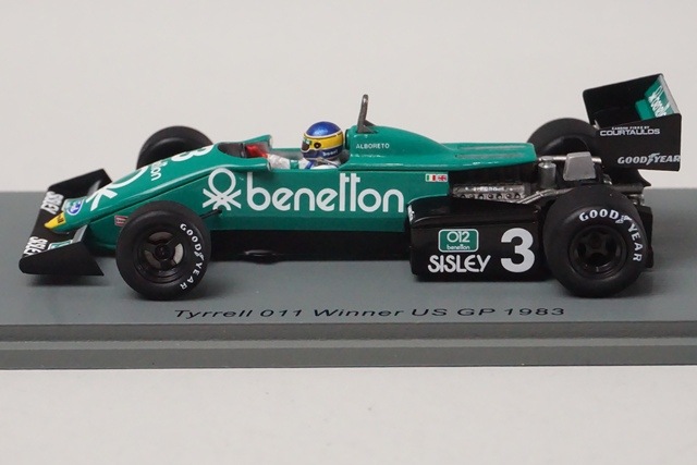 1/43 ���ѡ��� S7286 �ƥ���� 011 F1 ����ꥫ US GP 1983 ͥ�� #3 M. ����ܥ졼��