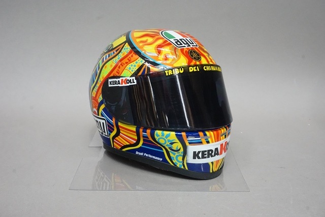 AGV TiTECH ロッシ部族 1 号チャンプ M 付属品完備 1/2 ミニチャンプス 328080046 AGV ヘルメット モトGP 2008