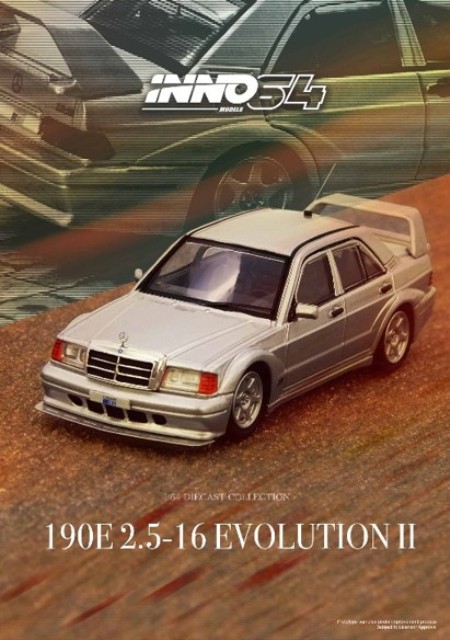 新品 IN64-190E-SIL INNO イノモデル 1/64 メルセデス Mercedes 190E
