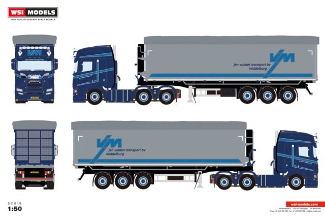 予約 01-5034 WSI 1/50 Jan Volmer Transport BV SCANIA R