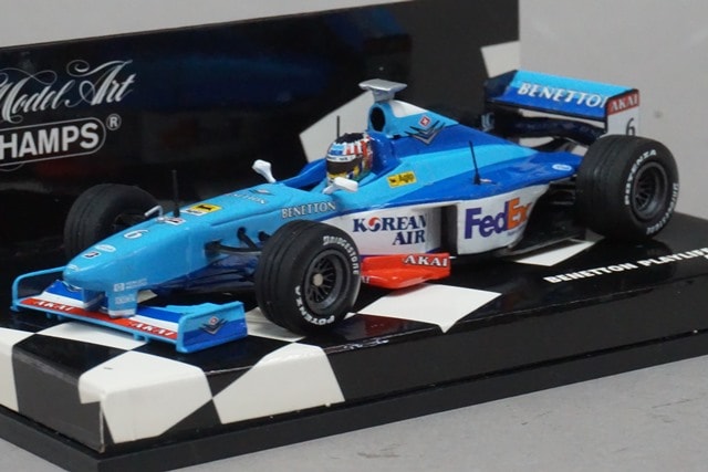 1/43 ミニチャンプス 430980006 ベネトンプレイライフ B198 A.ブルツ