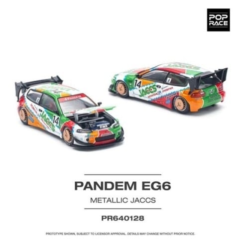 新品 PR640128 POPRACE 1/64 ホンダ PANDEM CIVIC EG6 v1.5