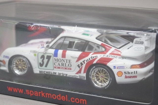 1/43 ポルシェ　GT2 1/43 スパーク S4446 ポルシェ 911 GT2 EVO ルマン 1995 #37, Boost