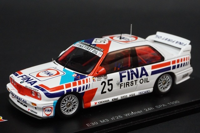 早い者勝ち　 E30 M3 限定豪華本　568／600超希少 1/43 スパーク SB068 E30 M3 #25 Winner 24h SPA 1990 J.Cecotto - F