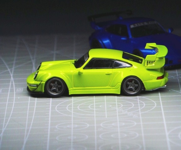 RWB930 ignition model ポルシェ ミニカー イエロー 1/18 IG Ignition Model Porsche 911 RWB 930 (Yellow) with RWB