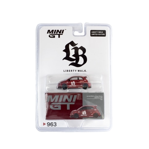 新品 MC221-RD TSM MINI-GT x Abas Works 1/64 ABARTH 595 Red LHD