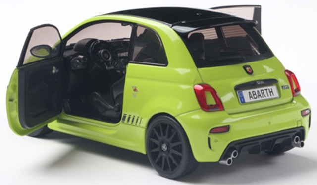 r*f様 フィアットABARTH 500 ライムグリーン ミニカー 1/18 フィアットABARTH 500 ライムグリーン ミニカー 1/18