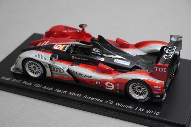 1/43スパーク Audi R15 Plus Joest 3th LM 2010 Ixo 1:43 Audi R15 TDI #9 Winner 24h LeMans 2010 Rockenfeller