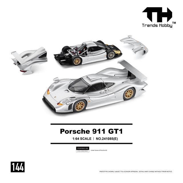 予約 #144-241085(E) Trends Hobby TH 1/64 ポルシェ Porsche 911 GT1