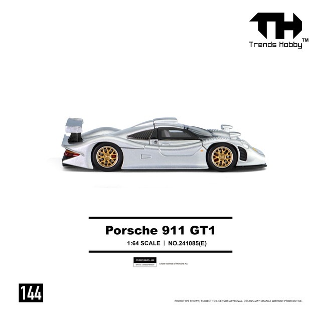 PORSCHE 911 GT1　1/14スケール　ポルシェ 予約 #144-241085(E) Trends Hobby TH 1/64 ポルシェ Porsche 911 GT1