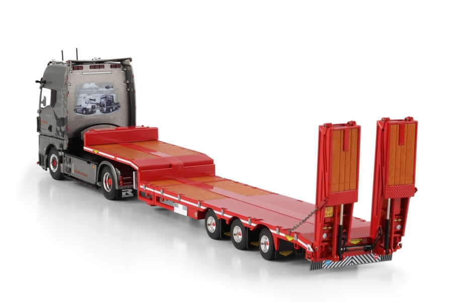 予約 01-4945 WSI 1/50 De Kruif machines MAN TGX GX 4X2 SEMI LOW
