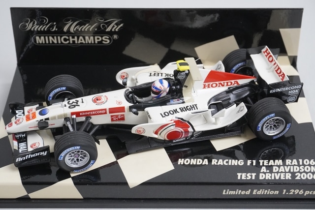 絶版限定1/43 2006年ホンダ・レーシングF1レーシング　J.バトン 絶版限定1/43 2006年ホンダ・レーシングF1レーシング J.バトン