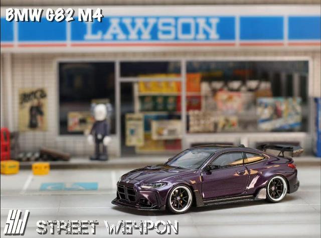 新品 SW Street Weapon 1/64 BMW G82 M4 Wide-Body Modified 改造 Dark