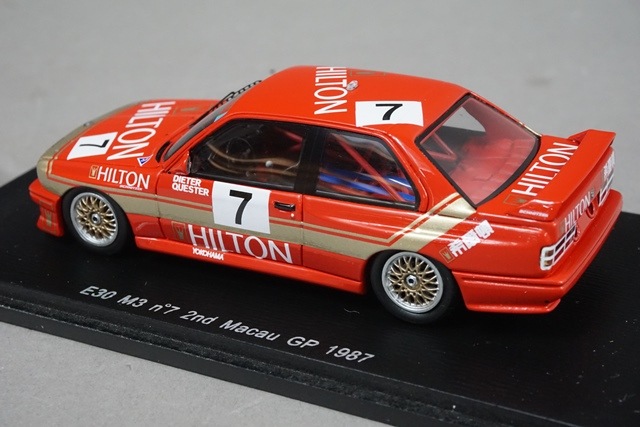 1/43 スパーク SA033 BMW E30 M3 マカオGP 2nd 1987 #7, Boost