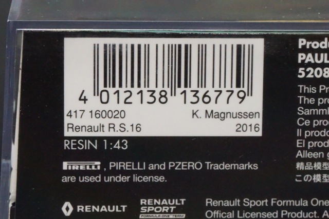 ミニチャンプス　1/43ケビン　マグヌッセン　3台セット モデルカー・レプリカヘルメット・アクリルケース,F1,ハース