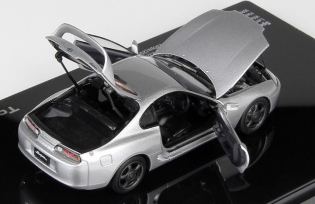 新品 LCD43009SI LCD 1/43 トヨタ スープラ A80 シルバー , Boost Gear