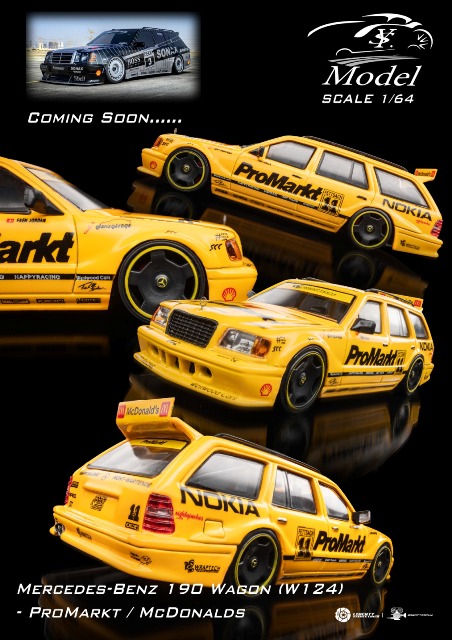 予約 YS Model 1/64 メルセデス ベンツ Mercedes-Benz S124 改造