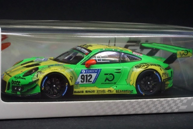 スパークモデル　1/64スケール ポルシェ９１１GT3　４台セット スパークモデル ミニカー 1/12 ポルシェ 911 GT3 SPARK-MODEL 1/12