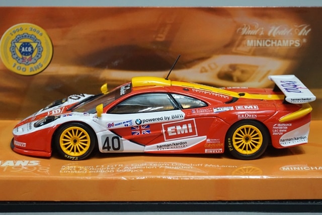1/43 ミニチャンプス 533184340 マクラーレン F1 GTR ガルフ