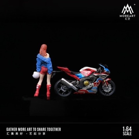 新作　MOREART 1/64 初音ミク　バイクフィギュア　青 新作 MOREART 1/64 初音ミク バイクフィギュア 青 - メルカリ