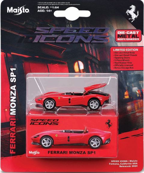 予約 MS15702R Maisto 1/64 SI フェラーリ モンツァ SP1 レッド