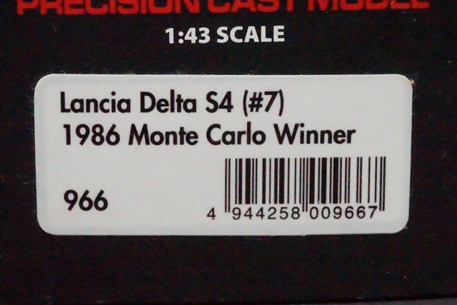 1/43 HPI 966 ランチア デルタ S4 モンテカルロ 優勝 1986 #7, Boost