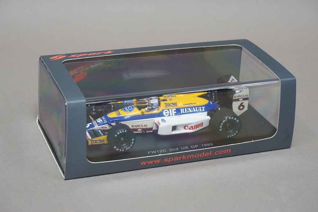 1/43 スパーク S4321 FW12C #6 2nd US GP 1989 Riccardo Patrese