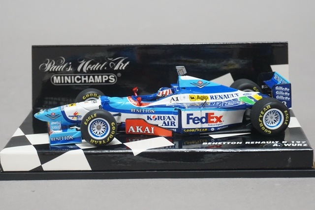 1/43 ミニチャンプス 430970058 ベネトン Renault B197 1997 FedEx A