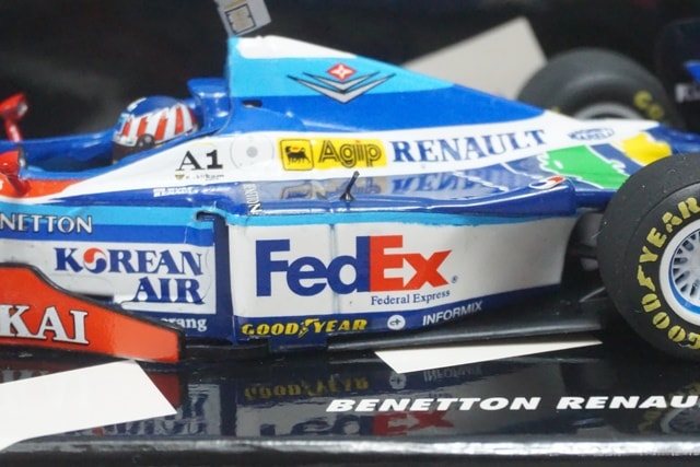 1/43 ミニチャンプス 430970058 ベネトン Renault B197 1997 FedEx A