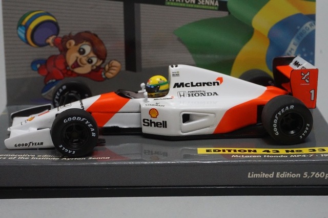 ミニチャンプス マクラーレン ホンダ MP4/4 セナ 限定 1/43 ミニチャンプス 1/43 マクラーレン ホンダ MP4/4 イギリスGP