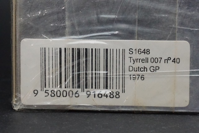 1/43 スパーク S1648 ティレル 007 ダッチGP 1976#40 A.P.ロッシ