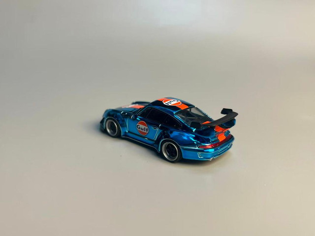 新品 Flame 1/64 RWB 993 Gulf Chrome Blue , Boost Gear ミニカー通販