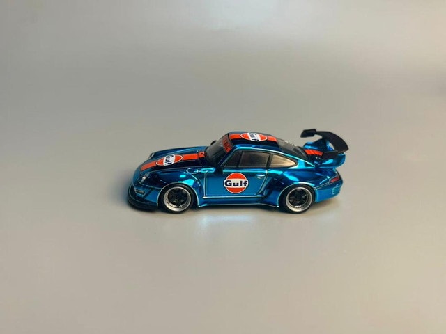新品 Flame 1/64 RWB 993 Gulf Chrome Blue , Boost Gear ミニカー通販