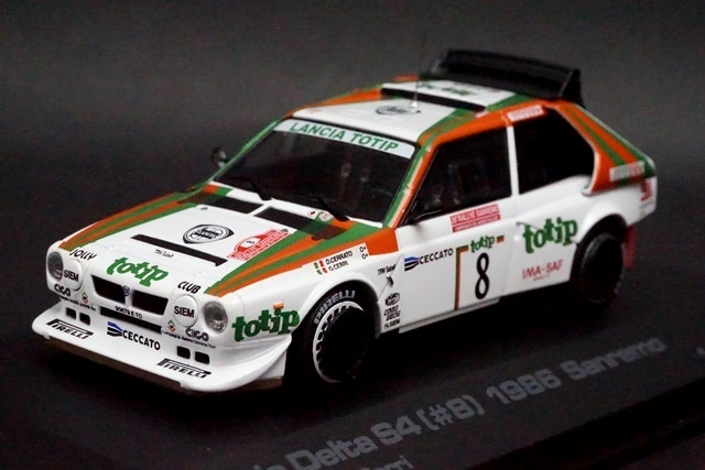 1/43 HPI 968 ランチア デルタ S4 サンレモ 1986 #8 D.Cerrato/G.Carri