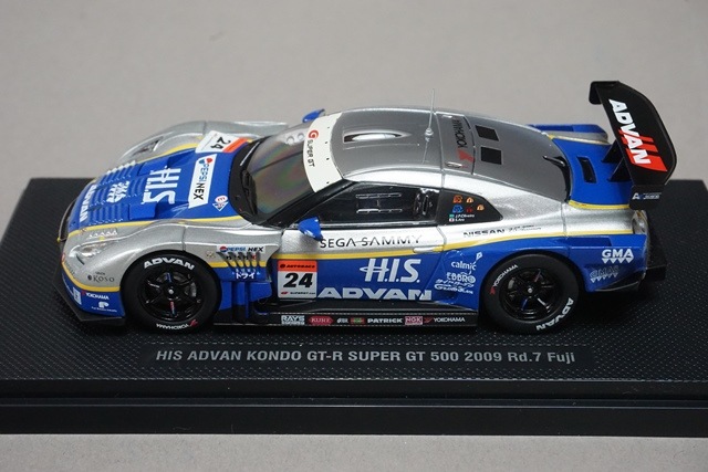 1/43 エブロ 44234 HIS アドバン コンドー GT-R 500 2009 Rd.7