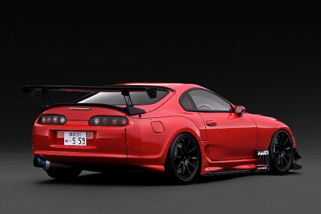 ͽ�� IG3885 �����˥å�����ǥ� 1/18 �ȥ西 Toyota Supra RZ (JZA80) ORIDO-STREET Ver.Red 
